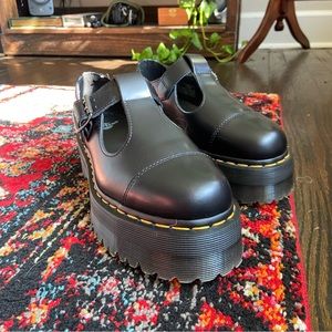 Dr martens bethans platform mary janes size 8